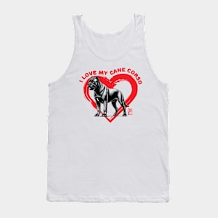 I Love My Cane Corso - I Love my dog - Dog - lion is a piece of cake Tank Top